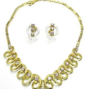 Sarah Coventry Vintage 1950s Designer Rhinestone Jewelry Set